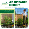 Garden Elements Square 8-Leg Heavy-Duty Collapsible Tomato Cages, 67in (Pack of 2)