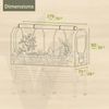 VegTrug Greenhouse Frame & Multi-Cover Set for Classic Medium 1.8m Raised Bed, White