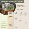 VegTrug Greenhouse Frame & Multi-Cover Set for Classic Medium 1.8m Raised Bed, White