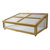 VegTrug Wooden Cold Frame for Classic Small 1m Raised Bed, Natural