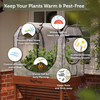 VegTrug Greenhouse Frame & Multi-Cover Set for Wall Hugger Small 1m Raised Bed, White