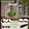VegTrug Greenhouse Frame & Multi-Cover Set for Wall Hugger Small 1m Raised Bed, White