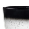 Garden Elements Silhouette Round Garden Planter, White & Black, 15in