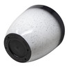 Garden Elements Silhouette Round Garden Planter, White & Black, 15in