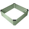 Garden Elements Metal Raised Garden Bed, Square, Light Green