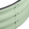 Garden Elements Metal Raised Garden Bed, Oval, Light Green
