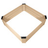 Garden Elements Metal Raised Garden Bed, Square