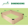 Garden Elements Metal Raised Garden Bed, Rectangle