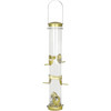 Aspects Quick-Clean Seed Tube Bird Feeder, Large, Brass, 1.75qt Capacity