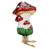Old World Christmas Blown Glass Ornament for Christmas Tree, Clip-On Mushroom