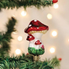 Old World Christmas Blown Glass Ornament for Christmas Tree, Clip-On Mushroom