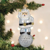 Old World Christmas Blown Glass Ornament for Christmas Tree, Disco Fever Santa