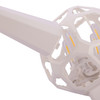Kurt Adler White Crackle Moravian Star with Warm White LED Lighting, 24"