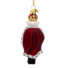 Kurt Adler Noble Gems Collection, Glass King Nutcracker Ornament, 5"