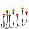 Kurt Adler UL 7 Light Dual Color Multifunction LED Bubble Light Set, 26.8'