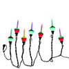 Kurt Adler UL 7 Light Dual Color Multifunction LED Bubble Light Set, 26.8'