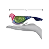 Old World Christmas Blown Glass Pink Fruit Dove Ornament