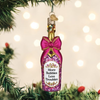 Old World Christmas Blown Glass Ornament Collection, Champagne Bottle with Bow