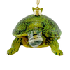 Kurt Adler Noble Gems Glass Land Turtle Ornament, 4in