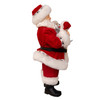 Kurt Adler Fabriche Santa Holding Puppy and Kitten Christmas Table Piece, 10.5"