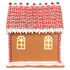 Kurt Adler Battery Operated Candy Stripe Gingerbread House, 15in