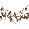 Kurt Adler Copper Glittered Pinecone Garland, 4 ft