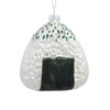 Kurt Adler Glass Onigiri Rice Ball Ornament, Multicolor, 4in