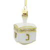 Kurt Adler Noble Gems Glass Dreidel Ornament, 3.5in