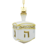 Kurt Adler Noble Gems Glass Dreidel Ornament, 3.5in