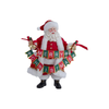 Kurt Adler Fabriche Figurine Collection, Santa with Christmas Banner, 12in