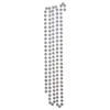 Kurt Adler Christmas Decoration, Bead Garland, Iridescent, 15 ft