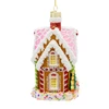 Kurt Adler Bellissimo Glass Gingerbread House Ornament, 6in