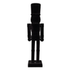 Kurt Adler Flocked Black Nutcracker, 15in