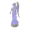 Kurt Adler Battery Operated USB LED Angel with Horn Water Globe, 13in