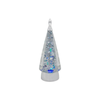 Kurt Adler Light Up Christmas Tree Figurine with Spinning Glitter, 12in