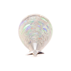 Kurt Adler Light Up Christmas Tree Figurine with Spinning Glitter, 12in