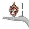 Old World Christmas Blown Glass Ornament for Christmas Tree, Piney Fox