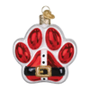 Old World Christmas Blown Glass Ornament for Christmas Tree, Santa Paws