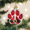 Old World Christmas Blown Glass Ornament for Christmas Tree, Santa Paws