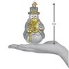 Old World Christmas Blown Glass Ornament for Tree, Sterling Snowman