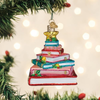 Old World Christmas Blown Glass Tree Ornament, Book Club Tree