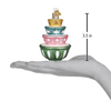 Old World Christmas Blown Glass Tree Ornament, Stacked Mixing Bowls