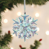 Old World Christmas Blown Glass Tree Ornament, Radiant Crystal Frostflake