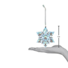 Old World Christmas Blown Glass Tree Ornament, Radiant Crystal Snowburst