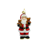 Kurt Adler Noble Gems Glass Ornament Collection, Santa Holding Teddy Bears