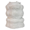 Kurt Adler Faux Fur Tree Collar, White, 24in