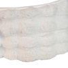 Kurt Adler Faux Fur Tree Collar, White, 24in