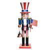 Garden Elements Black Forest Beech Wood Uncle Sam Nutcracker, 15.25in
