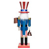 Garden Elements Black Forest Beech Wood Uncle Sam Nutcracker, 15.25in