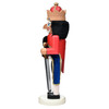 Garden Elements Black Forest Beech Wood King Nutcracker, 14.25in